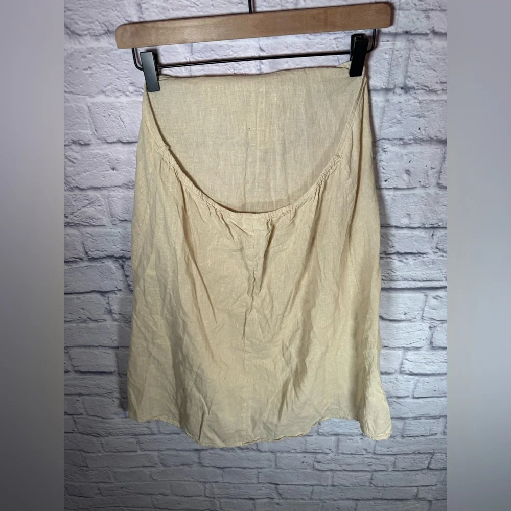 Noisy May‎ linen halter neck mini dress in cream women’s size medium